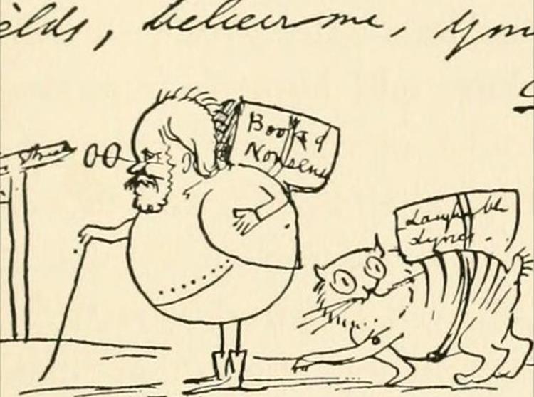Tennyson and Edward Lear were both good friends and frequently exchanged letters and verse, with Lear even illustrating an edition of Tennyson’s poetry.