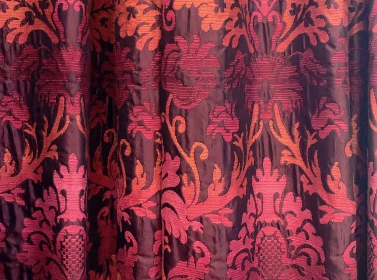 The wallpapers and soft furnishings at Farringford are often admired and were chosen for being historically in keeping...