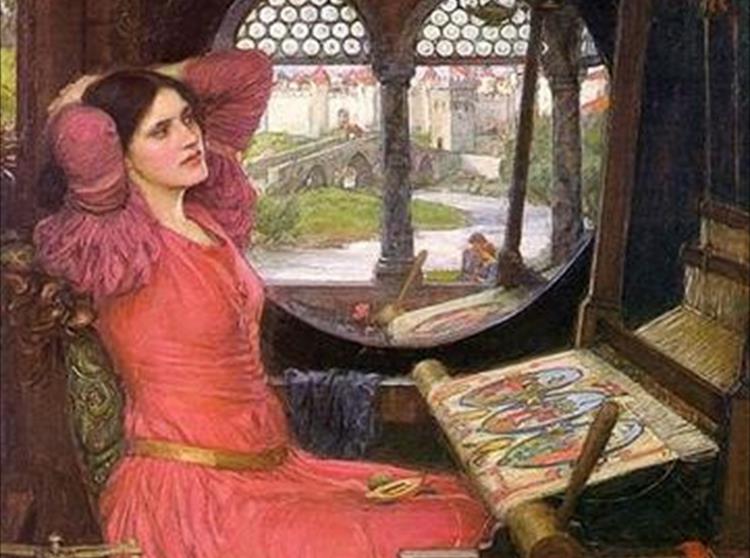 John William Waterhouse the Pre-Raphaelite painter, was inspired by three scenes in Tennyson’s ‘The Lady of Shalott’