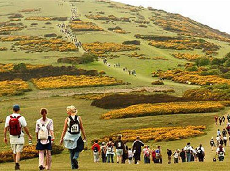 A massive 7,500 walkers took part in the Island's annual Earl Mountbatten Hospice